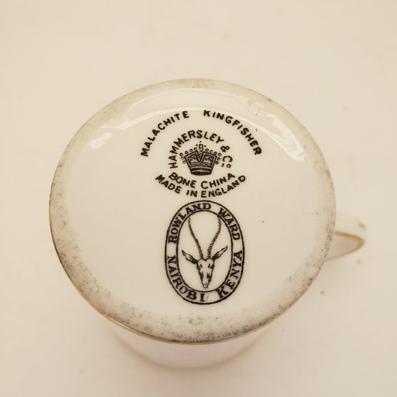 Set of 5 Vintage Hammersley & Co Bone China Bird Demitasse Cup and Saucer - Picture 10 of 16